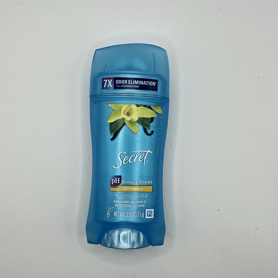 Secret Cozy Vanilla Deodorant Antiperspirant 48Hr Protection Invisible Solid 2PK - Image 2 of 3