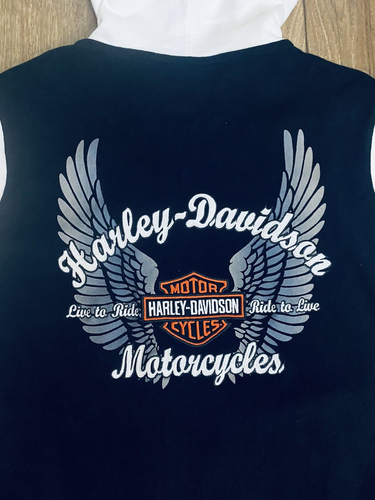 Harley Davidson Womens Zip Up Hoodie Size 1W (18-20) Live Ride Logo Sweatshirt - Picture 4 of 11