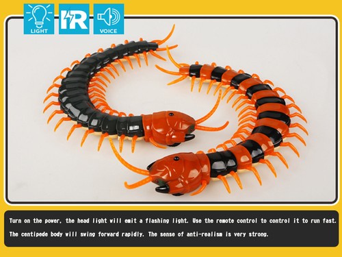 Remote Control Centipede Infrared Animal Electric Toy Kid Christmas Gift BLK US - Picture 7 of 11