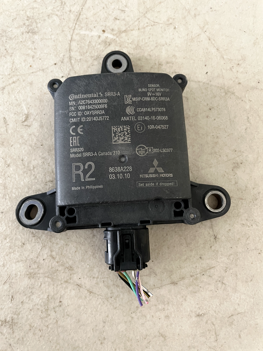 2019 Mitsubishi Outlander Blind Spot Radar Sensor Module 8638A228