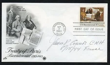 James Connor d1994 signed autograph auto FDC MOH Recipient US Army WWII BAS