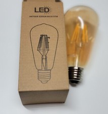 LED Filament Edison Light Bulbs Vintage Retro Dimmable Globe Lighting