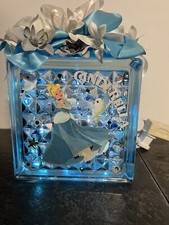 Disney CINDERELLA Lighted Glass Block Night Light Decoration