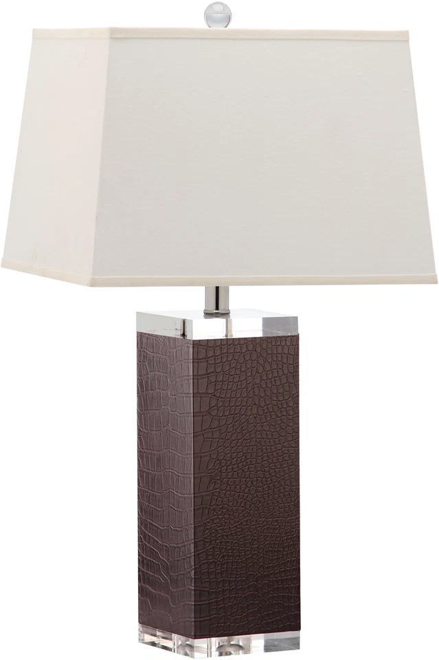 Lámpara de mesa decorativa de cuero SAFAVIEH (juego de 2) | cocodrilo | Foto 2 de 4