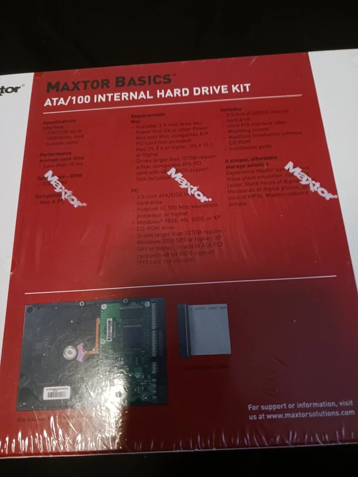 Maxtor DiamondMax 21 200GB 3.5" PATA 7200RPM Internal Hard Drive L01V200 UNOPEN - Image 3 of 4
