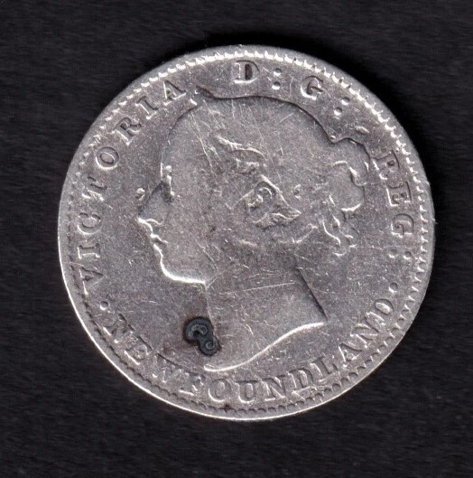 NFLD Newfoundland 1894 10c Ten Cent Silver Coin Queen Victoria VG .925 Silver #4 - Image 2 of 2