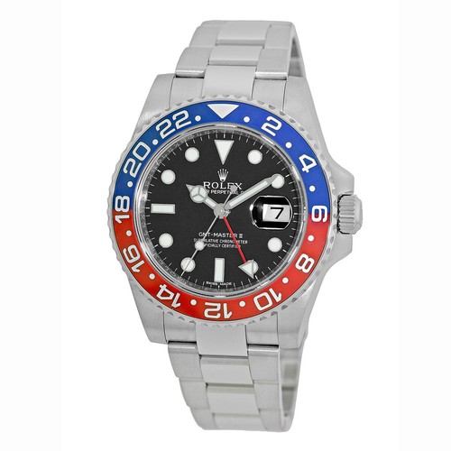 ROLEX 18K White Gold 40mm GMT Master II Pepsi 116719BLRO Box W...