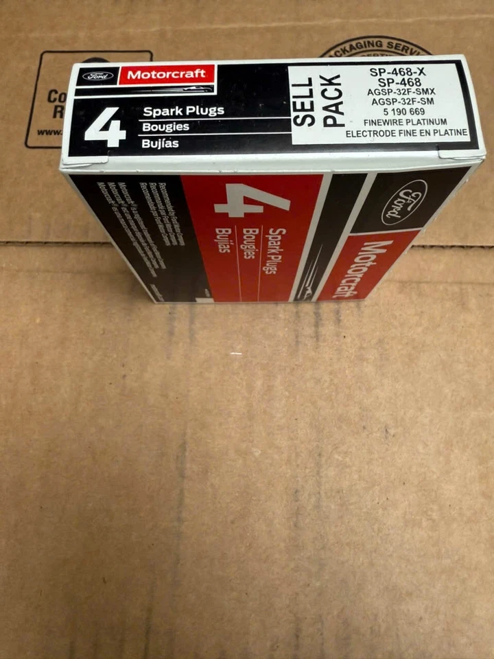 Juego de 4 bujías Motorcraft SP-468 Ford Lincoln 3,9 L V8 DOHC 2002-2006 Foto 2 de 2