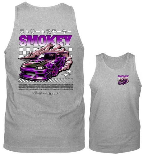 Camiseta sin mangas Smokey Drift Streetwear importada afinada personalizada JDM coche deportivo - Imagen 4 de 8