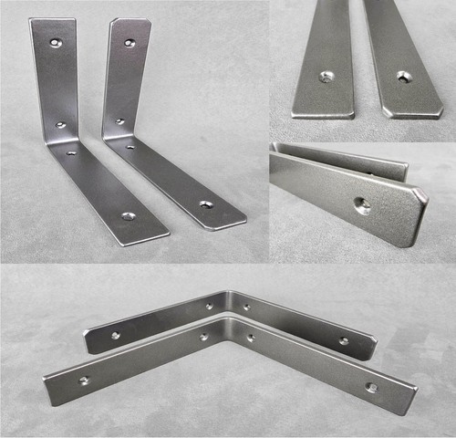 Industrial Handmade Shelf Brackets Heavy Duty PAIR Steel Rustic Scaffold Board - Picture 58 of 63