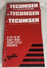 Set of 3 Used Tecumseh Engine Technician’s Handbooks Manual 74003 740049 More