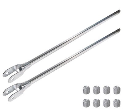 2 Pack 4-Spring Aluminum Lower Arm for Dump Truck Tarp Systems 78'' Telescopic...