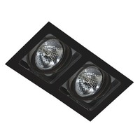 2X50W/Ar111 Downlight Einbauleuchte Schwarz Modern Neu