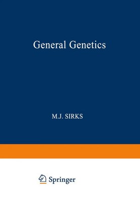 General Genetics M. J. Sirks Taschenbuch viii Englisch Springer