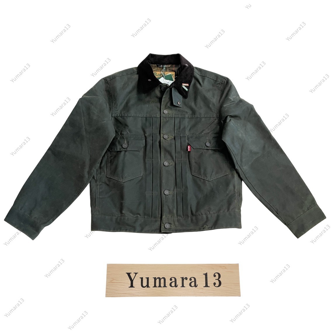 ジャケット・アウター LEVI'S x Barbour Type II Waxed Trucker M ジャケット・アウター LEVI'S x Barbour Type II Waxed Trucker M