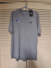 Seton Hall Pirates Shirt Mens Large Gray Under Armour NCAA Tech Shirt 