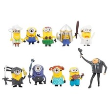 10Pcs/Set Miniones Kevin Bob Gru Miniones Action Figures Toys for kids