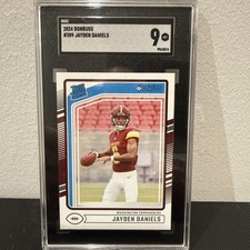 2024 Donruss Jayden Daniels Rated Rookie Commanders SGC 9