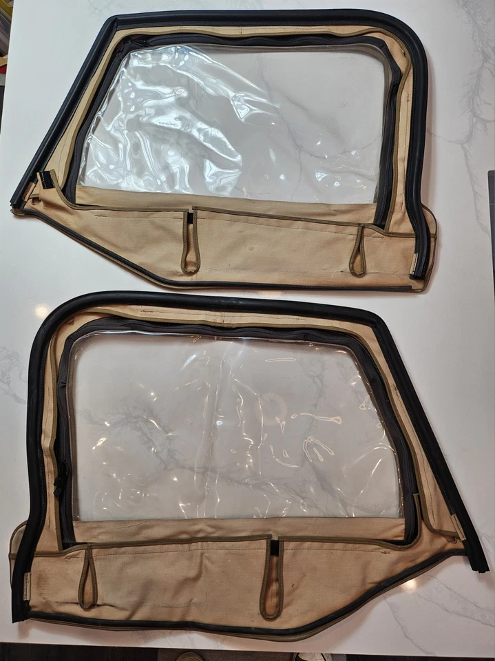 Juego de ventanas de techo blando color tostado Jeep Wrangler TJ 97-06 Foto 2 de 4