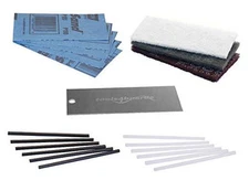  Ski & Snowboard P-TEX Base Repair Kit: 12 pcs Ptex + 5 pcs Structure 