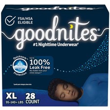 Goodnites Boys' Nighttime Bedwetting Underwear - XL - 28ct