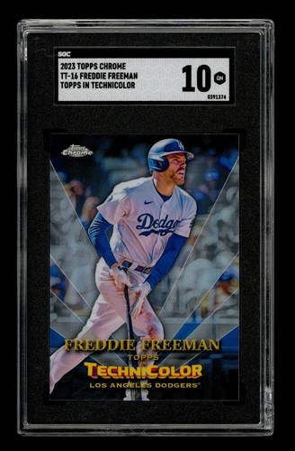 2023 Topps Chrome Topps in Technicolor: #TT-16 Freddie Freeman SGC 10 GEM MINT