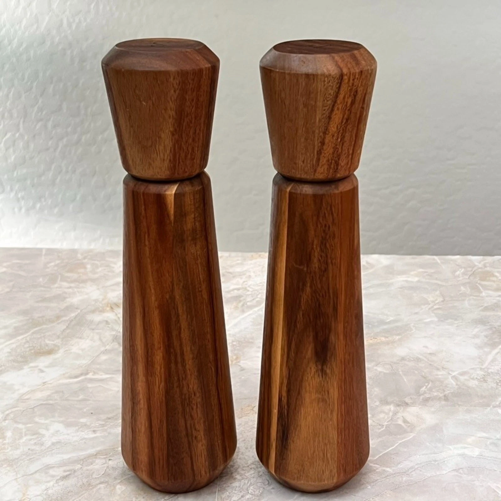 Wooden Acacia Spice Mill Salt & Pepper Shakers Tall 11” Grinder set
Opens in a new window or tab