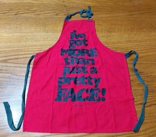 NOW Designs Cooking Apron Red Black More Than Just A Pretty Face Baking Smaller