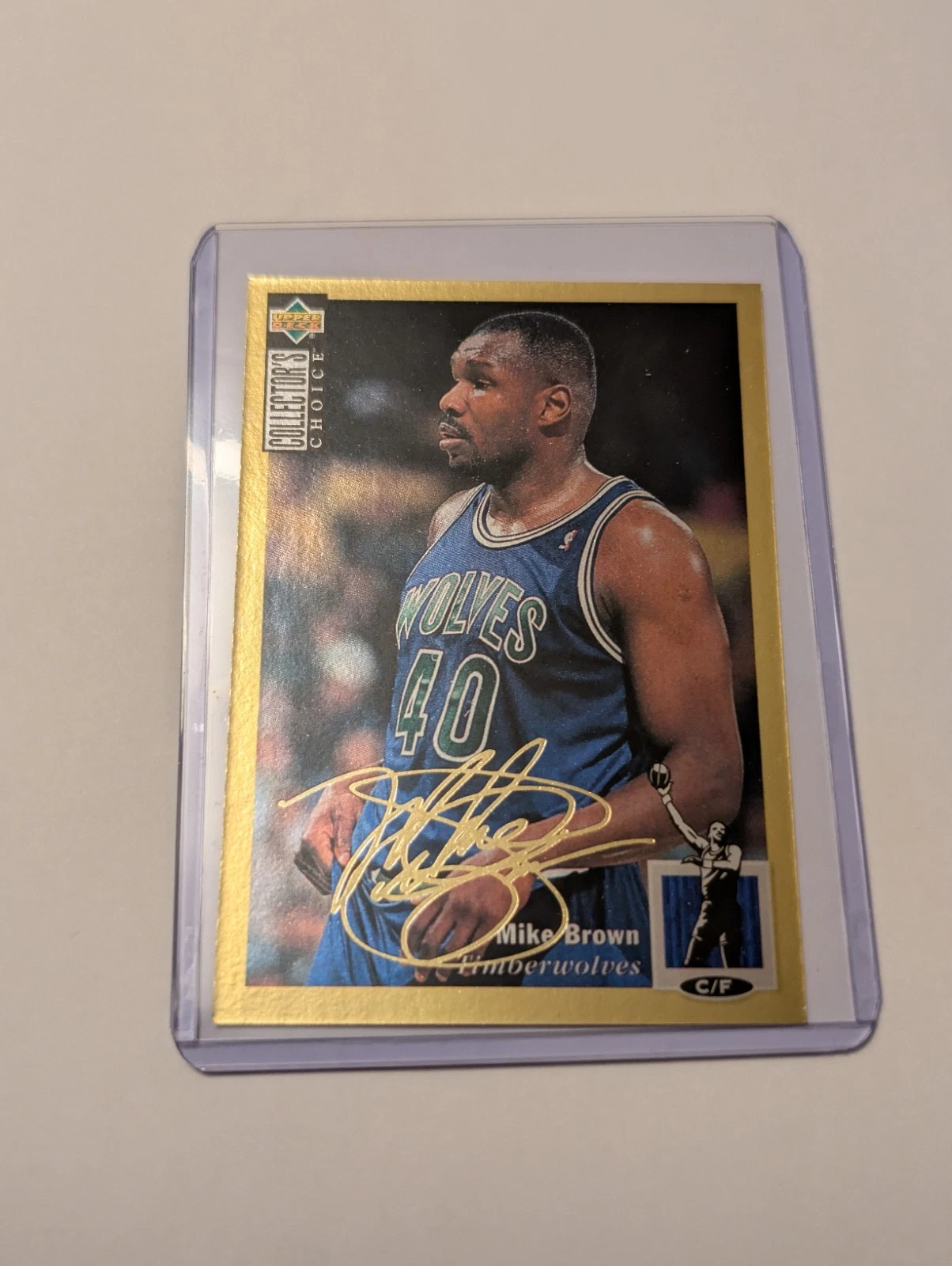 1994 Upper Deck Collector's Choice Basketball Gold Signature Mike Brown #84