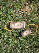 Handmade Wood Keychain, Custom Engraved