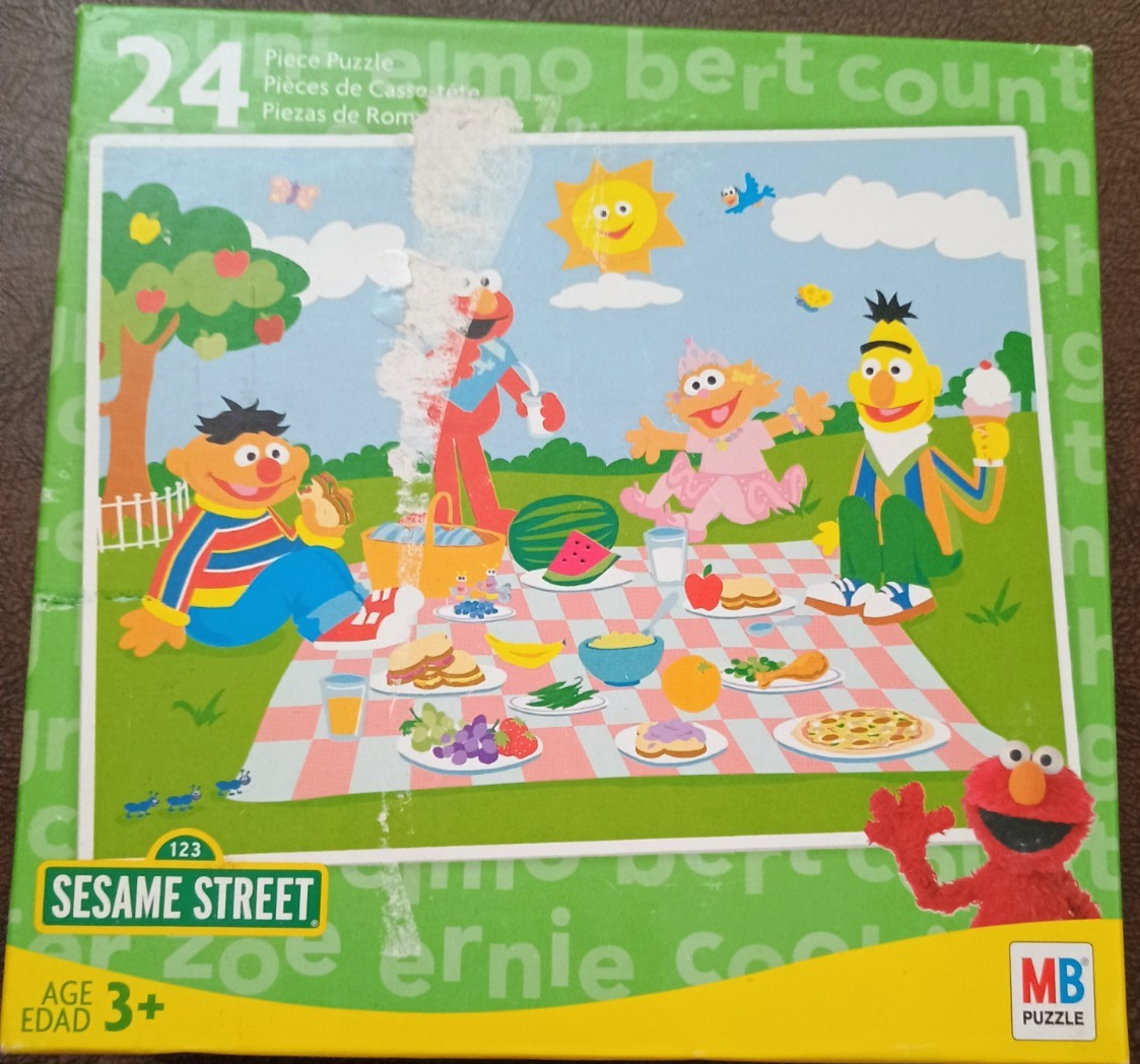 Sesame Street 24-Piece Puzzle “Picnic With Friends” MB Puzzle