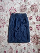 Women s Vintage 100 Wool Plaid Midi Skirt Lined