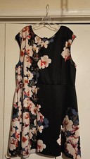 Heidi Weisel Black Floral Dress, size 24W, excellent condition