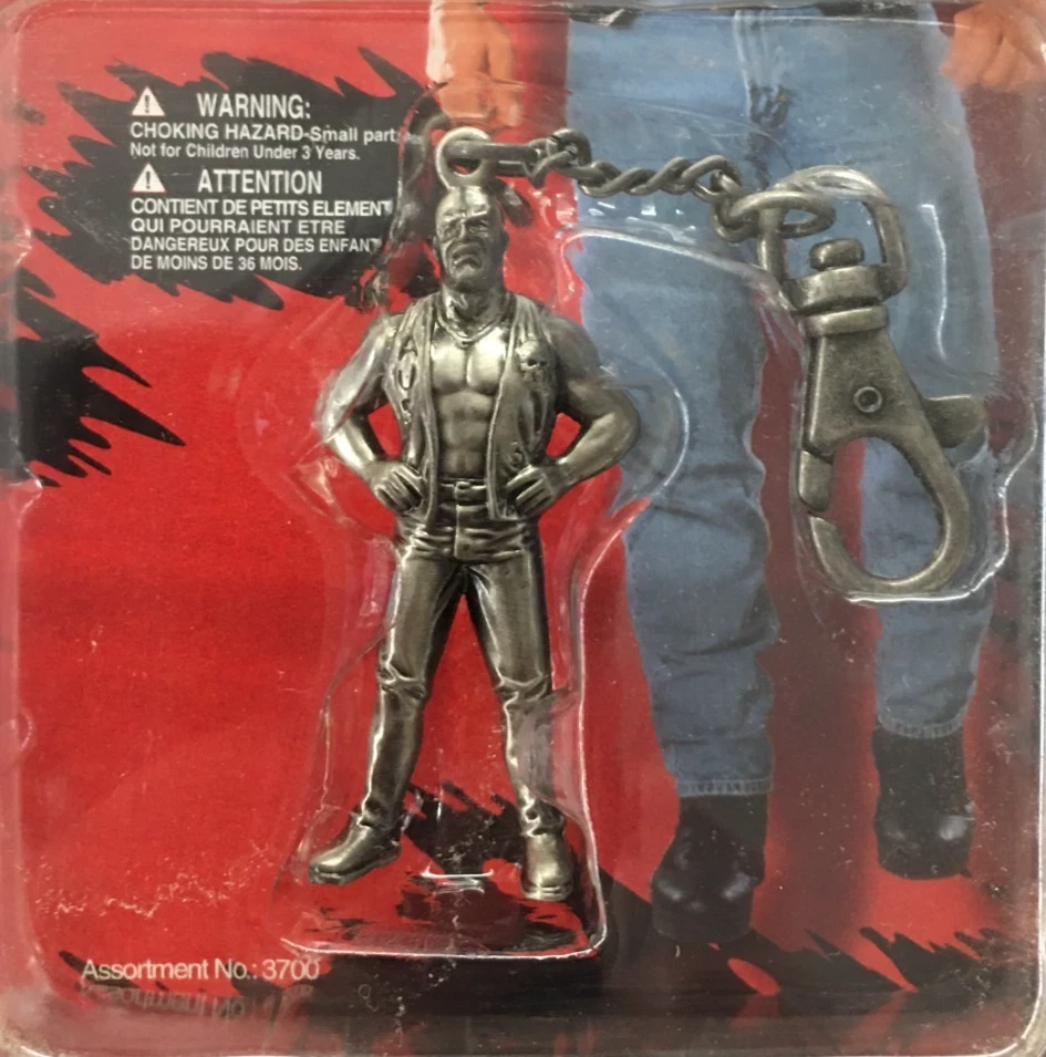 WWF Stone Cold Steve Austin Die Cast Metal Figure Keychain Playco Toys, 1998 NIP - Image 2 of 4