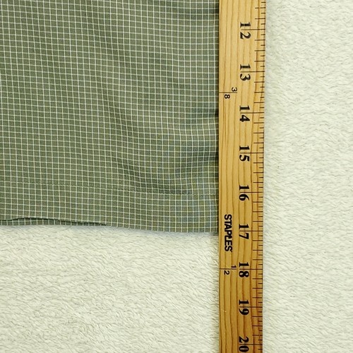 Quicksilver Shirt Mens L Short Sleeve Green Check Button Up Casual Lightweight - Picture 10 of 11