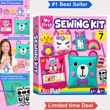 Kids Sewing Kit 7 Animal Doll Projects Ages 6 Plus Felt Craft Beginners Screen
