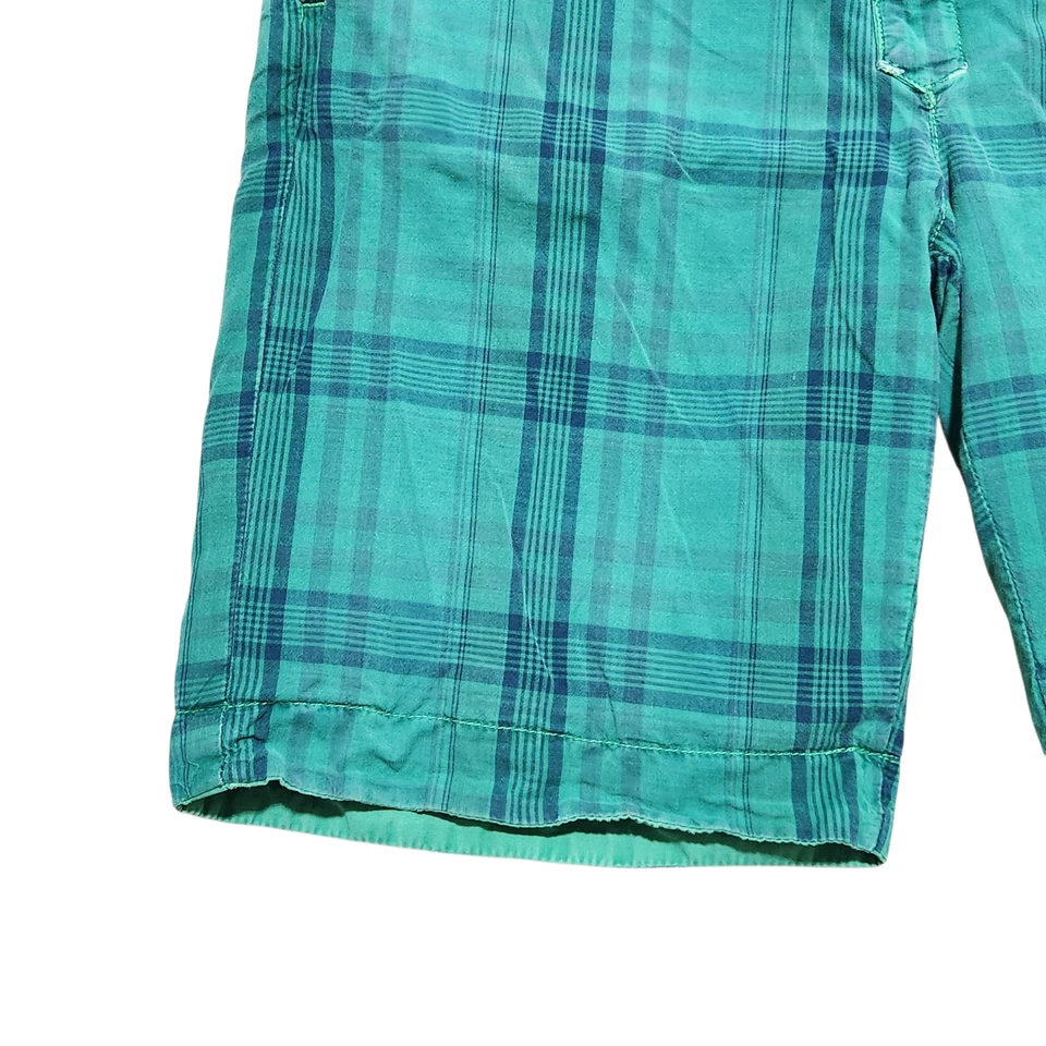 Tailor Vintage Reversible Chino Shorts 34X10 Men Plaid Check Cotton Pockets Y2K - Image 4 of 4