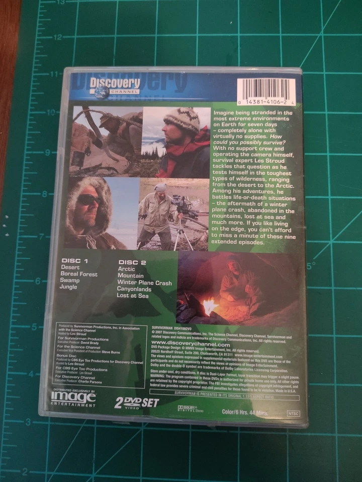 Discovery Channel Survivorman w/ Les Stroud (2 Disc Set) w/ Bonus, DVD - Image 2 of 3