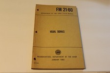 U.S. ARMY TECHNICAL BOOK VISUAL SIGNALS JAN 1962