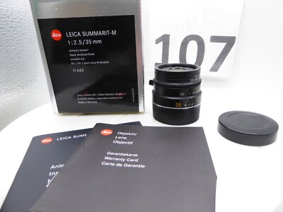 ☆stunning ☆ LEICA Summarit-M 1/ f 2.5 35mm Black in BOX From