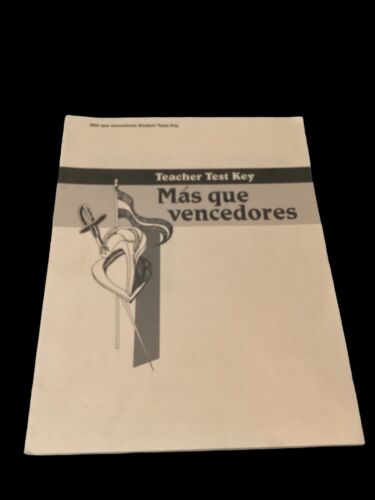 3 Abeka Spanish 2 Mas que vencedores Teachers Guide Teachers Test Key Alabanzas - Picture 4 of 13