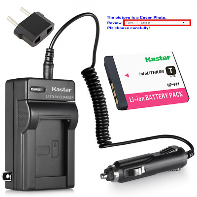 Kastar Battery AC Charger for Sony NP-FT1 & Sony Cyber-shot DSC-T3/B Camera