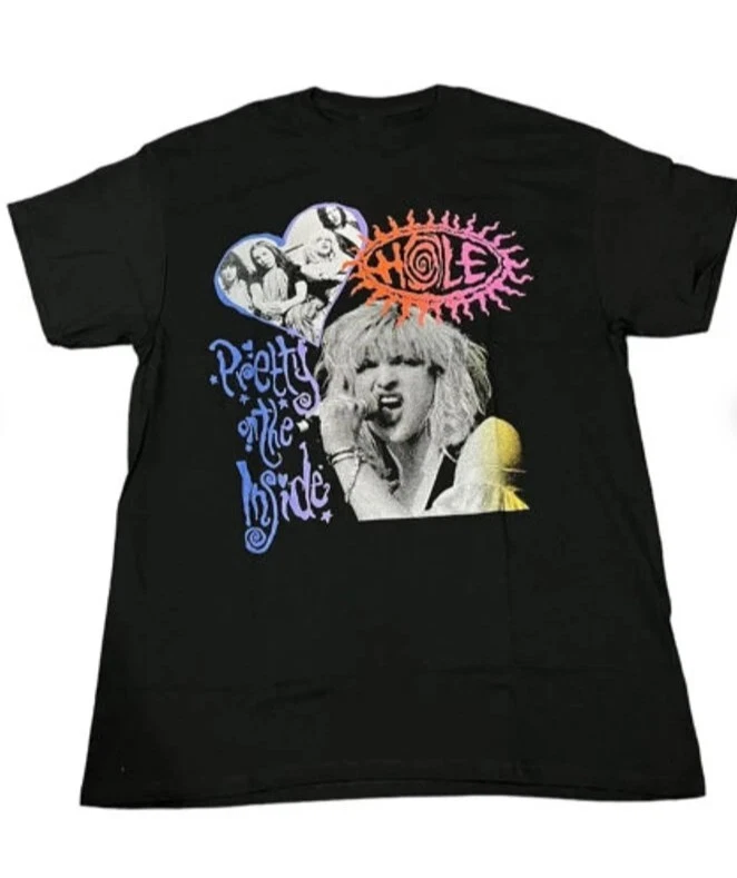 Hole Band Shirt, Vintage 90s Hole T-Shirt TE4400