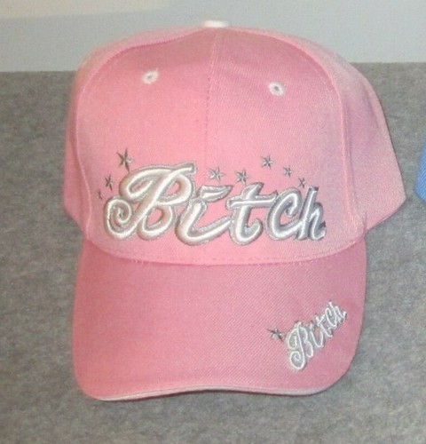 Adult Woman's Ballcap - B*TCH - Pink or Baby Blue - New without Tags - Bild 5 von 7