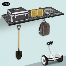 4pc 4x1.7 ft Garage Storage Shelving Wall Mounted Heavy Duty Shelves Rack 560lbs