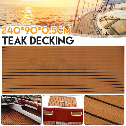 EVA 240*90CM Foam Teak Boat Marine Yacht Flooring Mat Decking Carpet Sea Pad