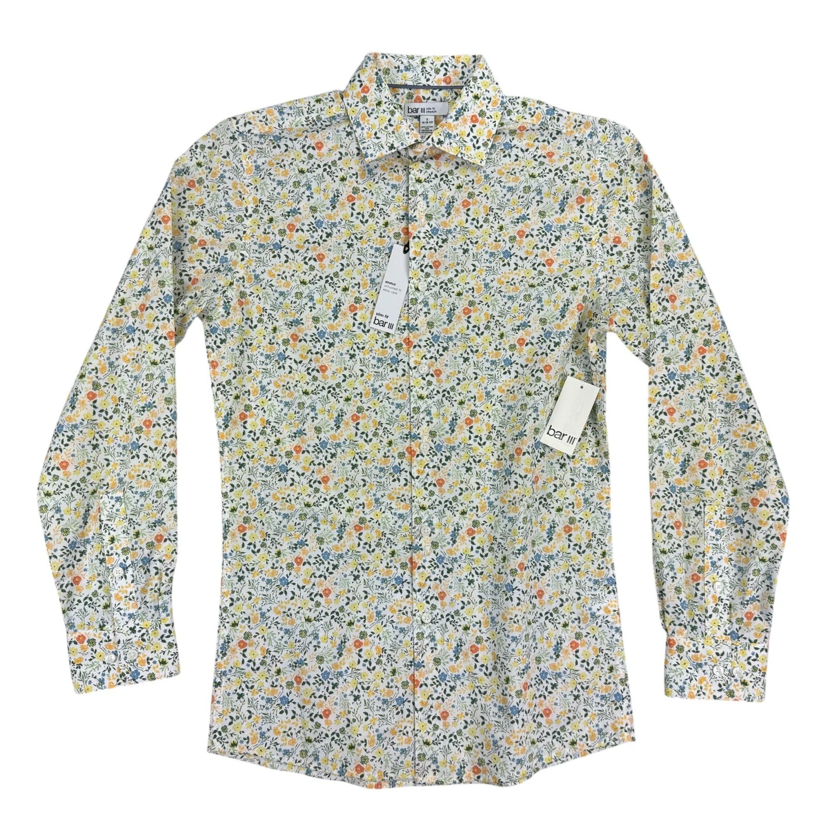 Bar III Floral Regular Size Dress Shirts for Men for sale | eBay