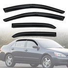 Fit 2003-2007 Honda Accord 4Door Sedan Window Visors Sun Rain Guards Deflector