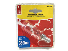 40W SES E14 DUNSTABZUGSHAUBE DUNSTABZUGSLAMPE GLÜHBIRNE 240V Wellco