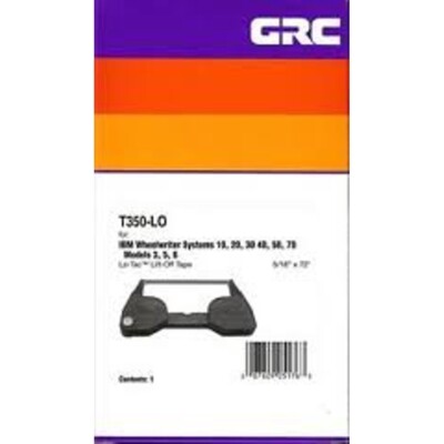 Grc T350-LO 1 Ribbon LO TAC TAPE for IBM WHEEL WRITER SYSTEMS